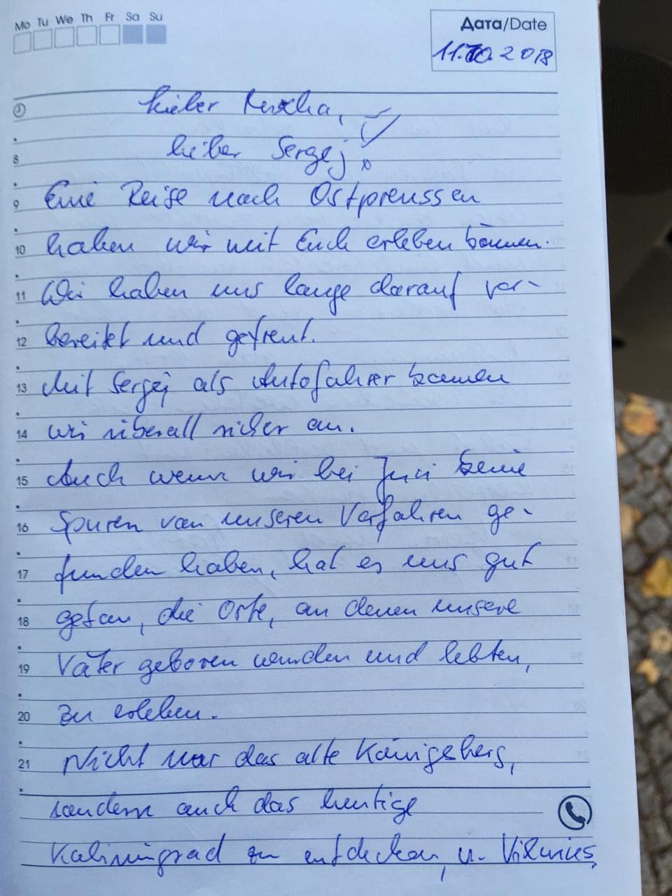 Reise nach Ostpreußen